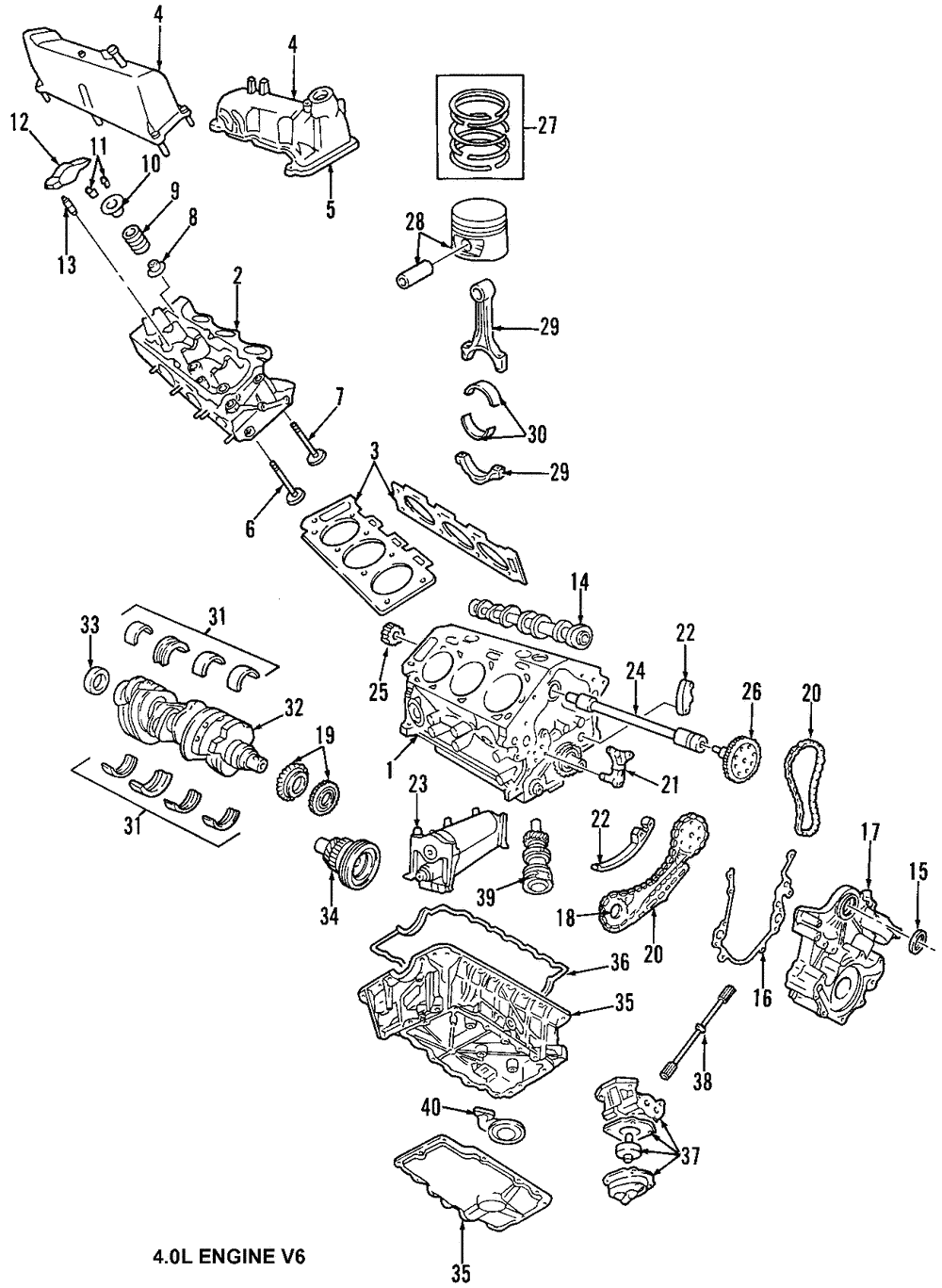 Bearing Set - Ford (XW7Z-6D309-FA)