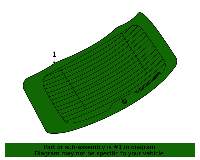 20202022 Ford Escape Lift Gate Glass LJ6Z7842006B