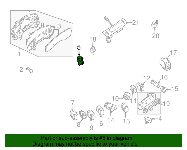 Genuine Nissan Sun Load Sensor 28576-9BH0A