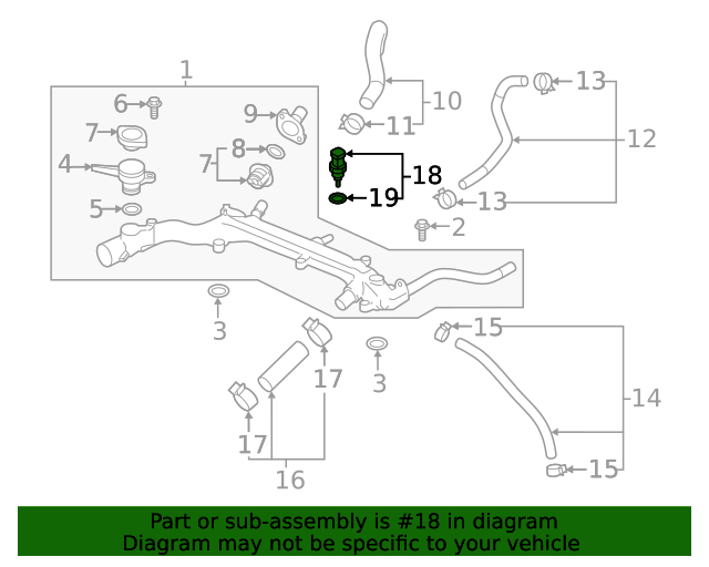 20182021 Subaru Temp Sensor 22630AA270 Subaru Parts Store