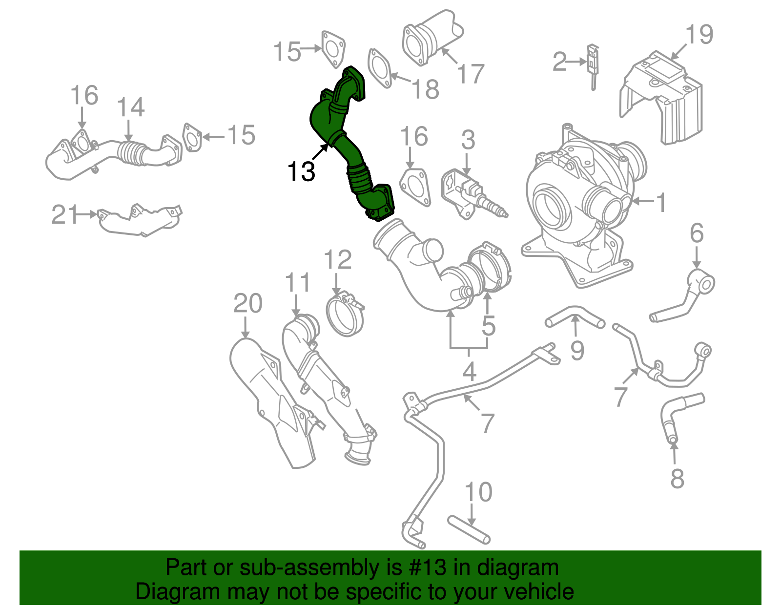 Exhaust Pipe - GM (98066018)