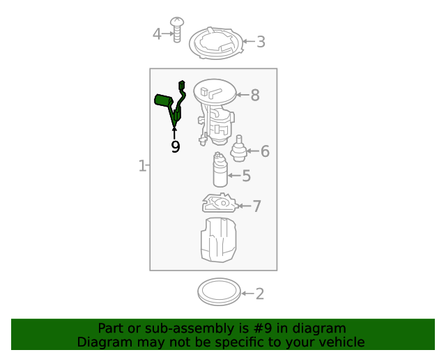 20142021 Mazda 6 Fuel Gauge Sending Unit PE1160960