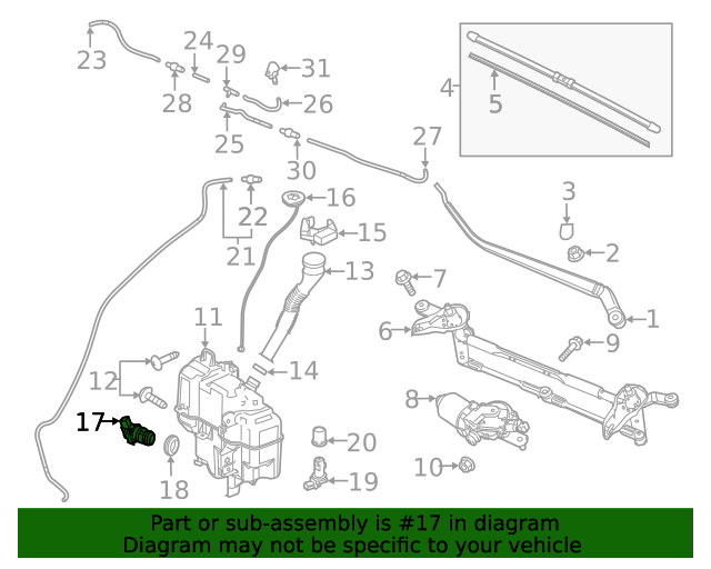 20142021 Mazda 6 Washer Pump GHK167482