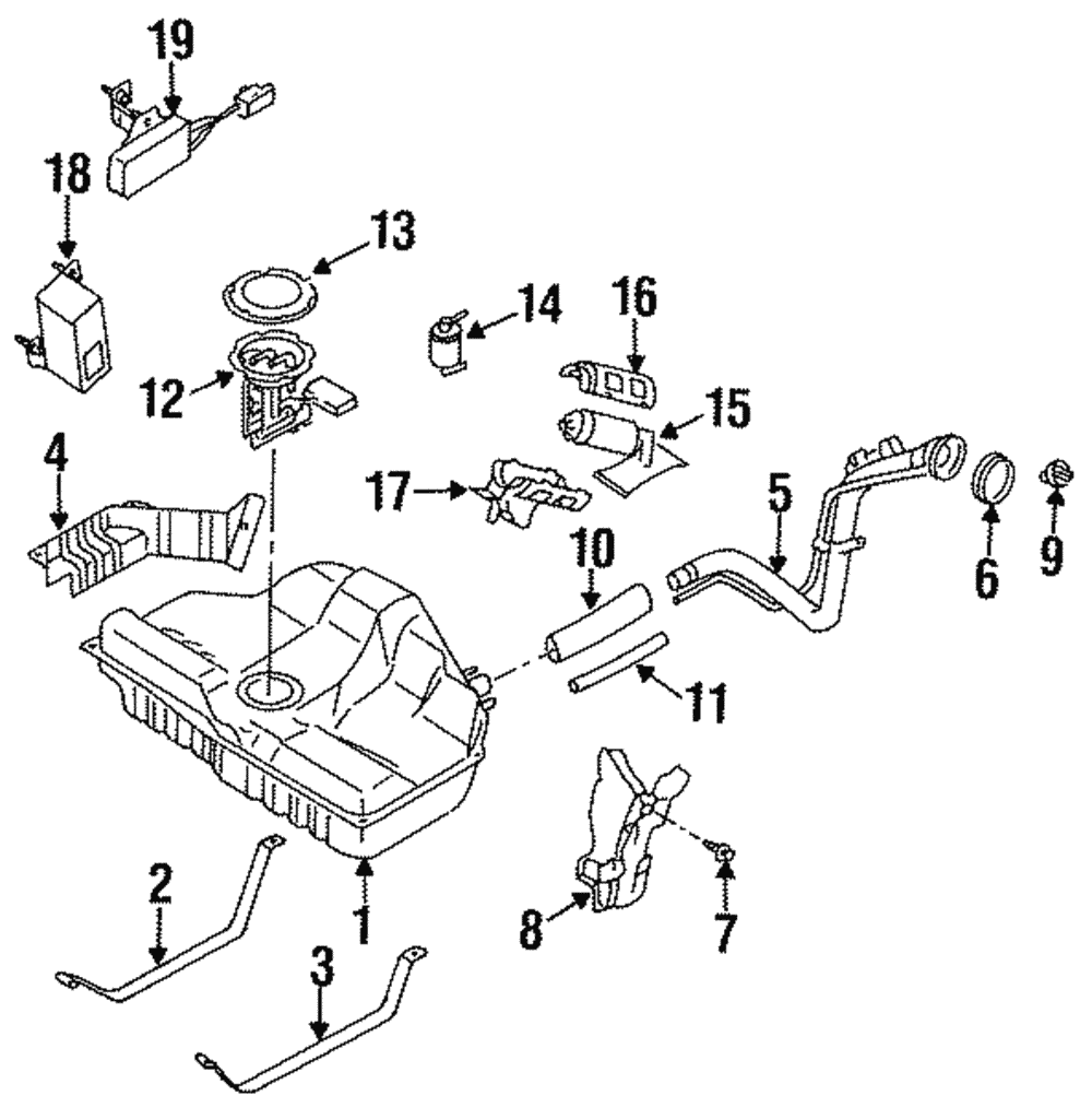 Genuine Bosch 61001K Electric Fuel Pump For 1985-1988 Nissan Maxima