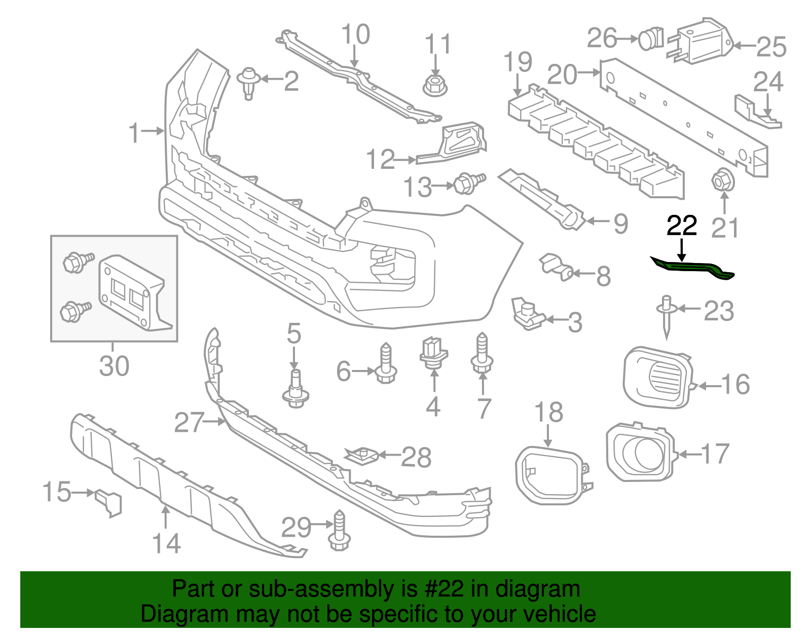 Impact Bar Reinforcement - Toyota (52137-04050)