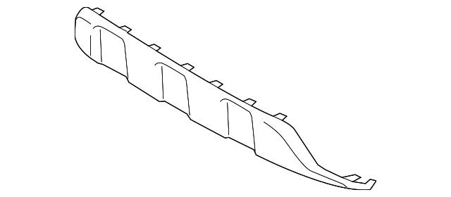 OEM Toyota Front Bumper Lower Valance Panel 53911-AK010 For 2024-2025 Tacoma - Black Textured Plastic