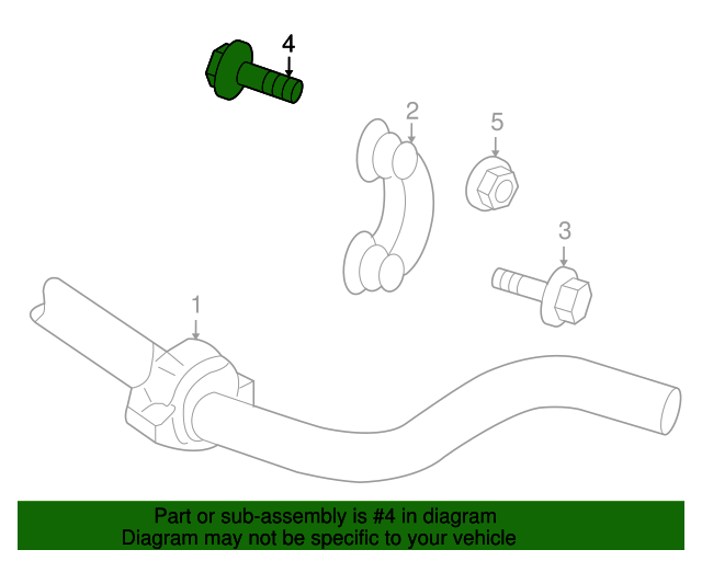 2004-2010 Audi Suspension Stabilizer Bar Link Bolt N-101-861-06 | OEM ...