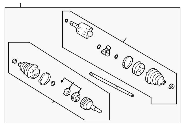 Shaft Assembly, Front Whl Drv - GM (19256584)