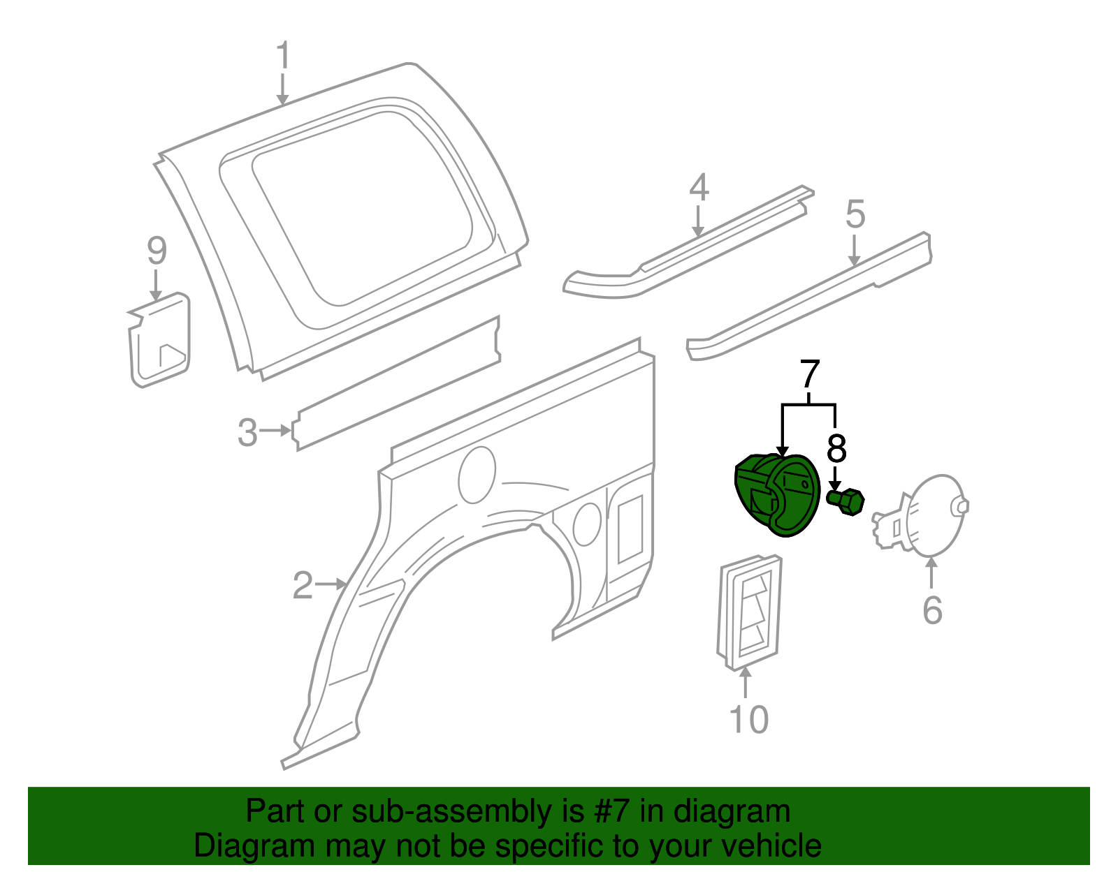 Fuel Pocket - GM (10384936)