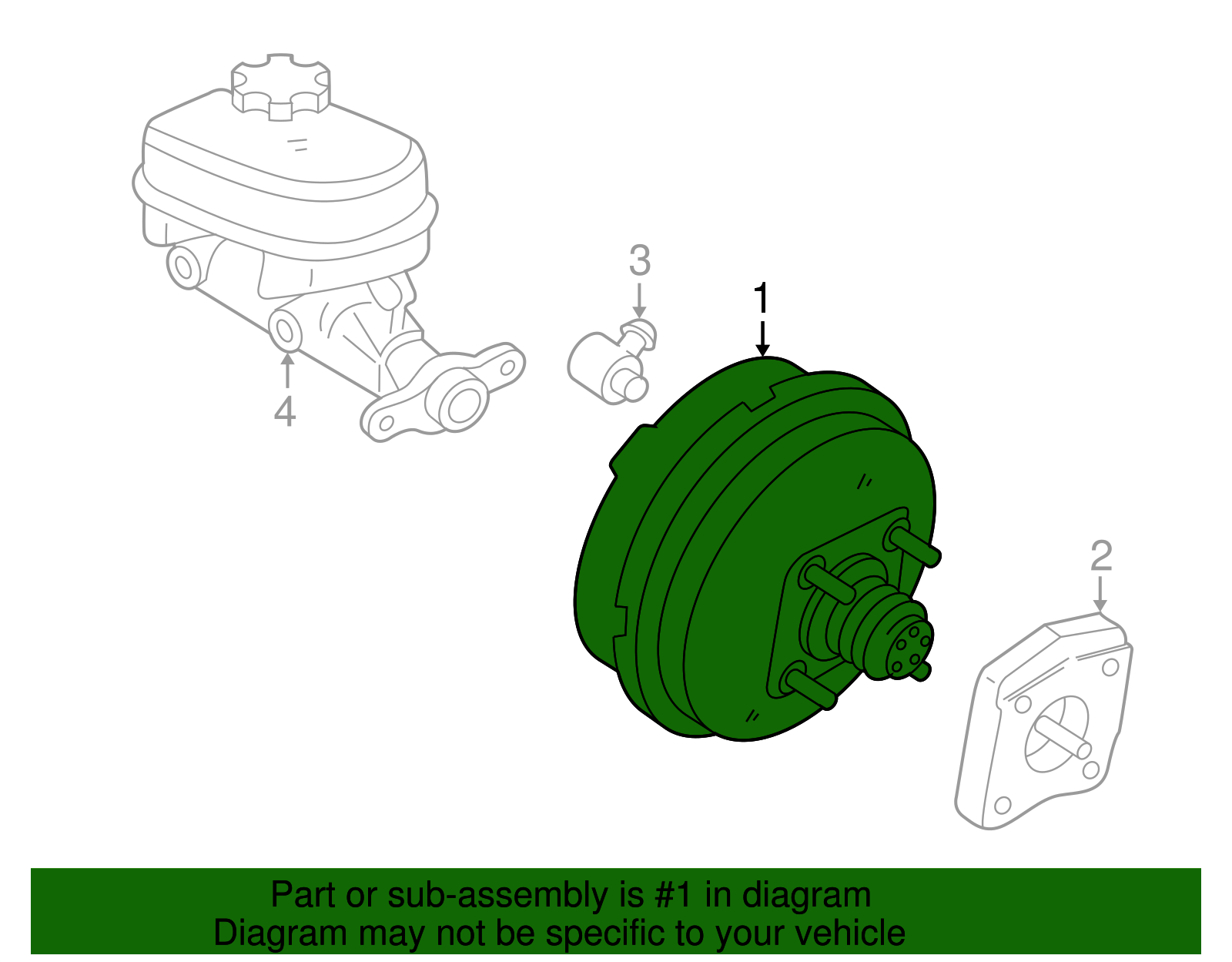 Power Brake Booster - GM (88967234)