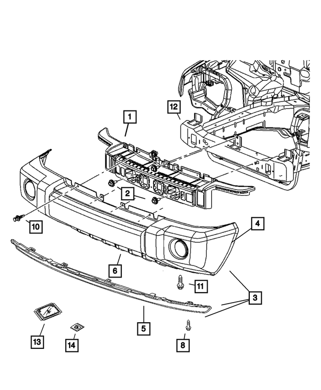 20062010 Jeep Commander Air Dam 5183438AA Mopar eStore