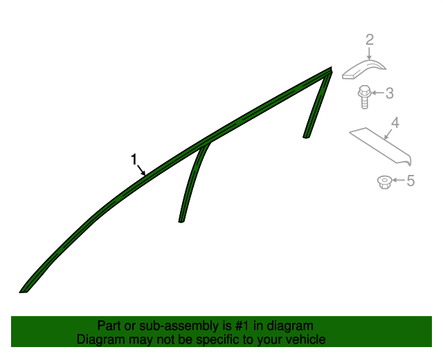 20162023 Nissan Body WeatherStrip 808289FS0B Nissan Parts Plus