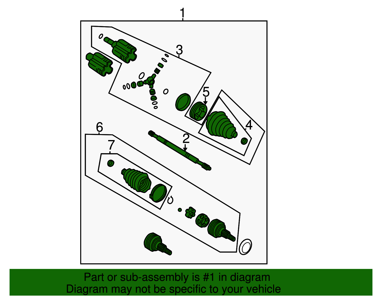 Axle Assembly - GM (19256583)