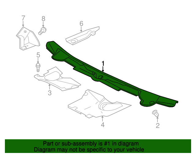 2007-2024 Jaguar Cowl Top Panel T2R56038 | OEM Parts Online