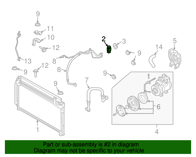 20032005 Kia Rio Expansion Valve 97626FD200