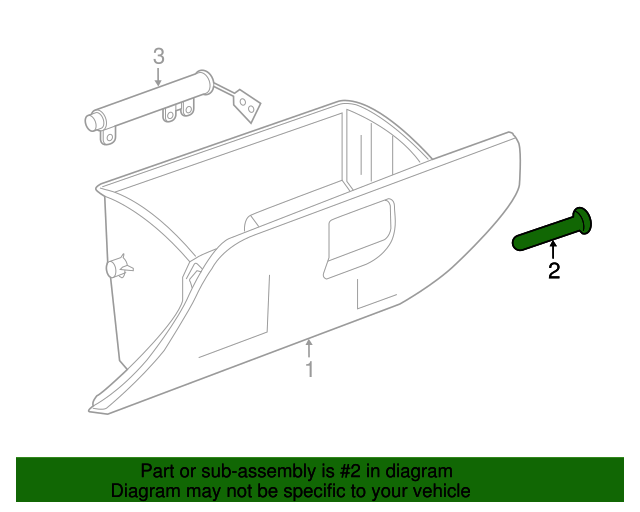 Genuine GM Glove Box Assembly Hinge 23262465 Automotive