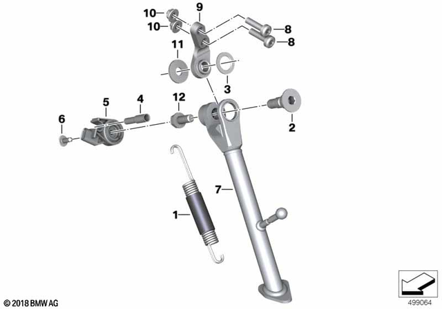 46539457863 - Side Stand 2017-2020 BMW-Motorrad G 310 R | BMW  