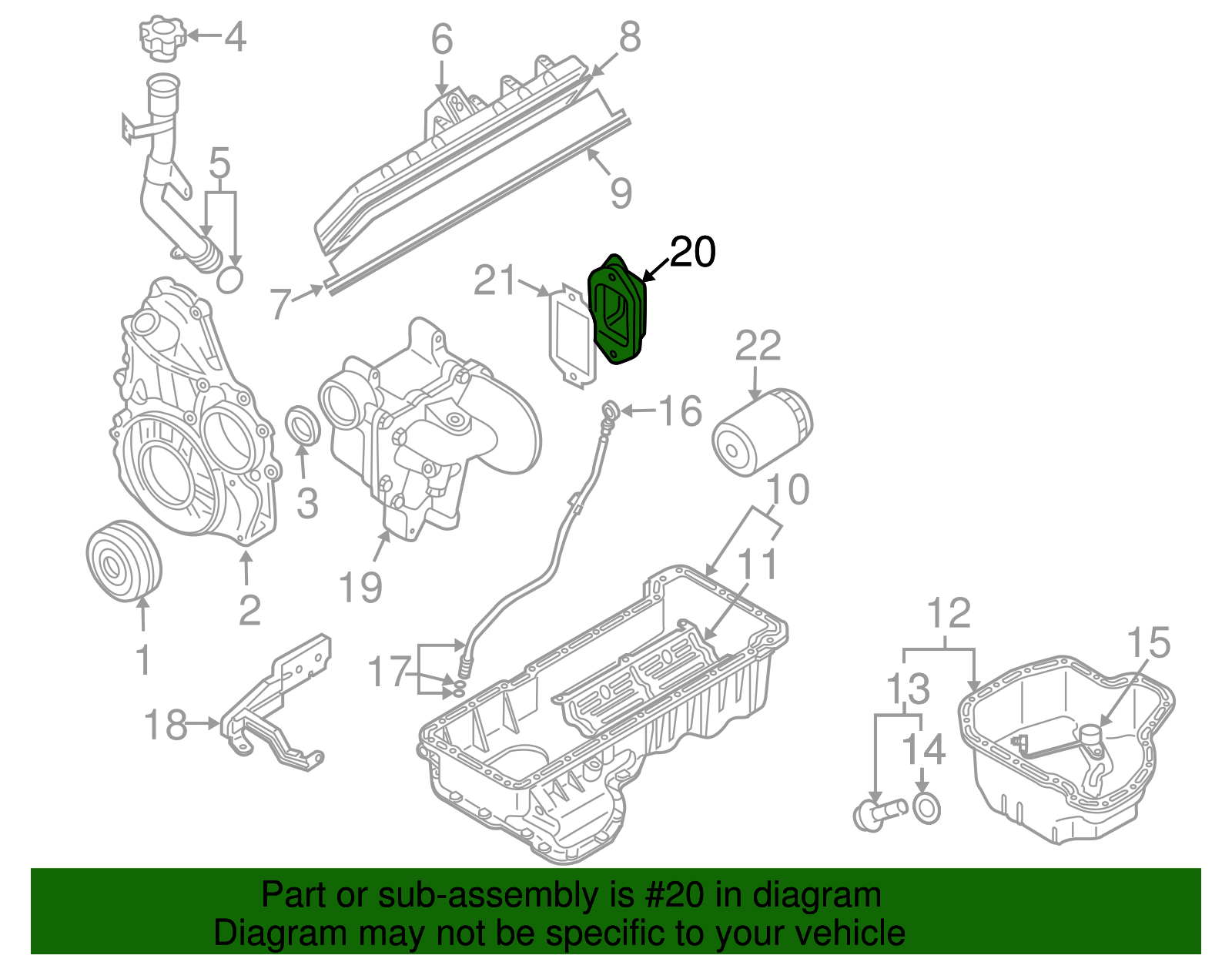 Engine Oil Cooler Adapter - GM (98070157)