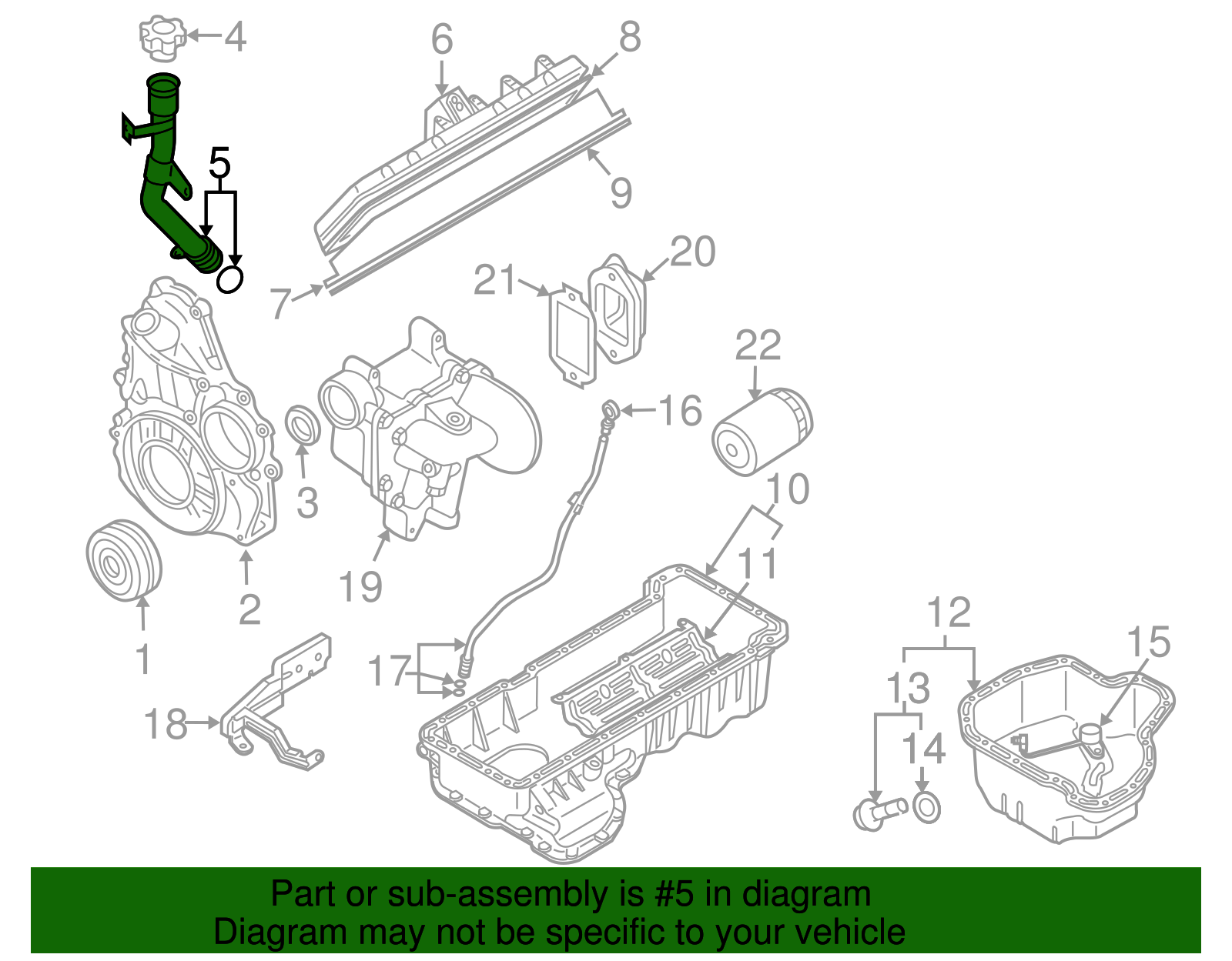 Engine Oil Filler Tube - GM (98023872)