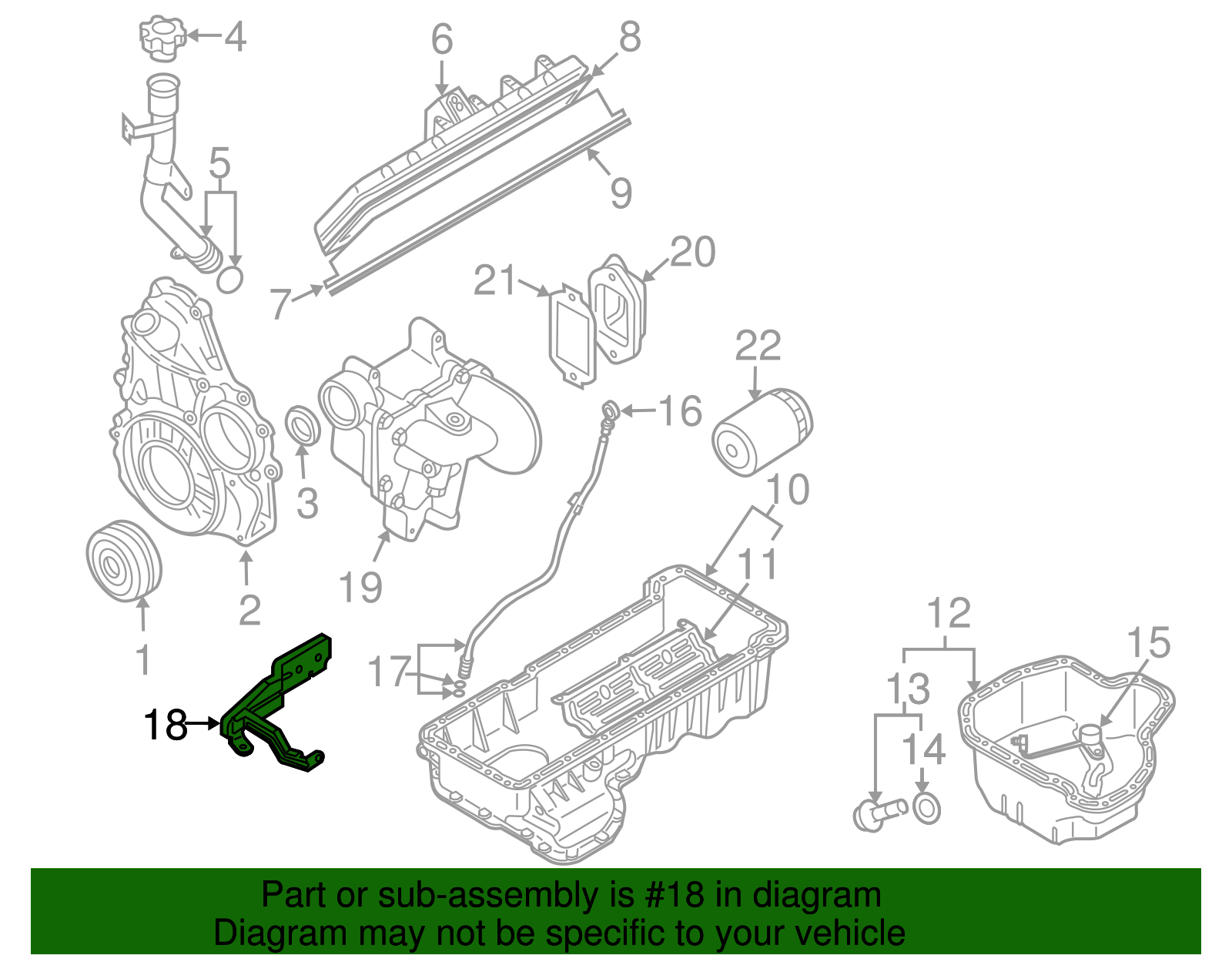 Engine Oil Dipstick Tube Bracket - GM (97365813)
