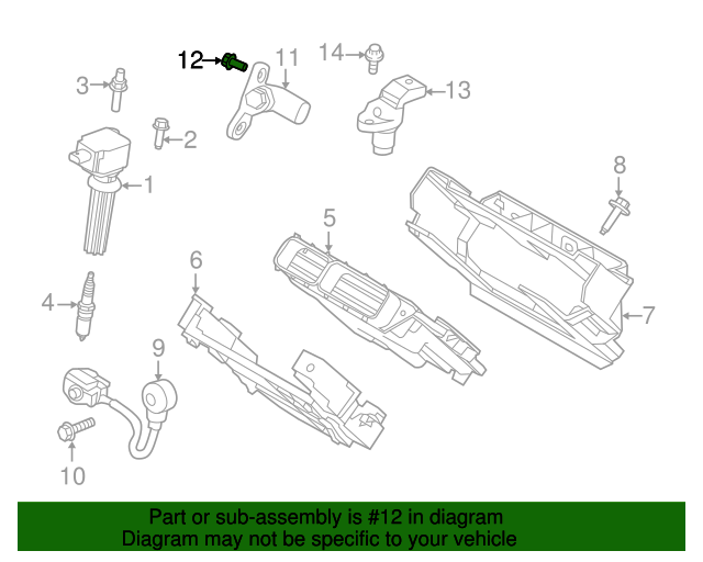 Genuine OEM Crankshaft Sensor Bolt Part LR022159 Fits 20132015 Land Rover LR2 Up To 35 Off
