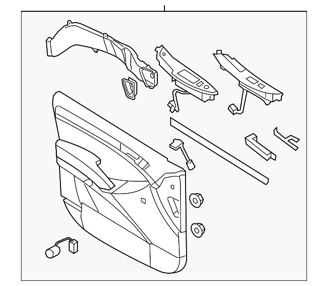 20072008 Hyundai Veracruz Door Trim Panel 823023J150OR OEM Parts
