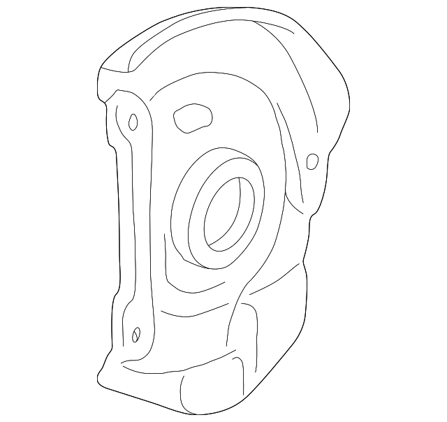 Genuine Hyundai 51756-2D020 Brake Disc Dust Cover Front Right