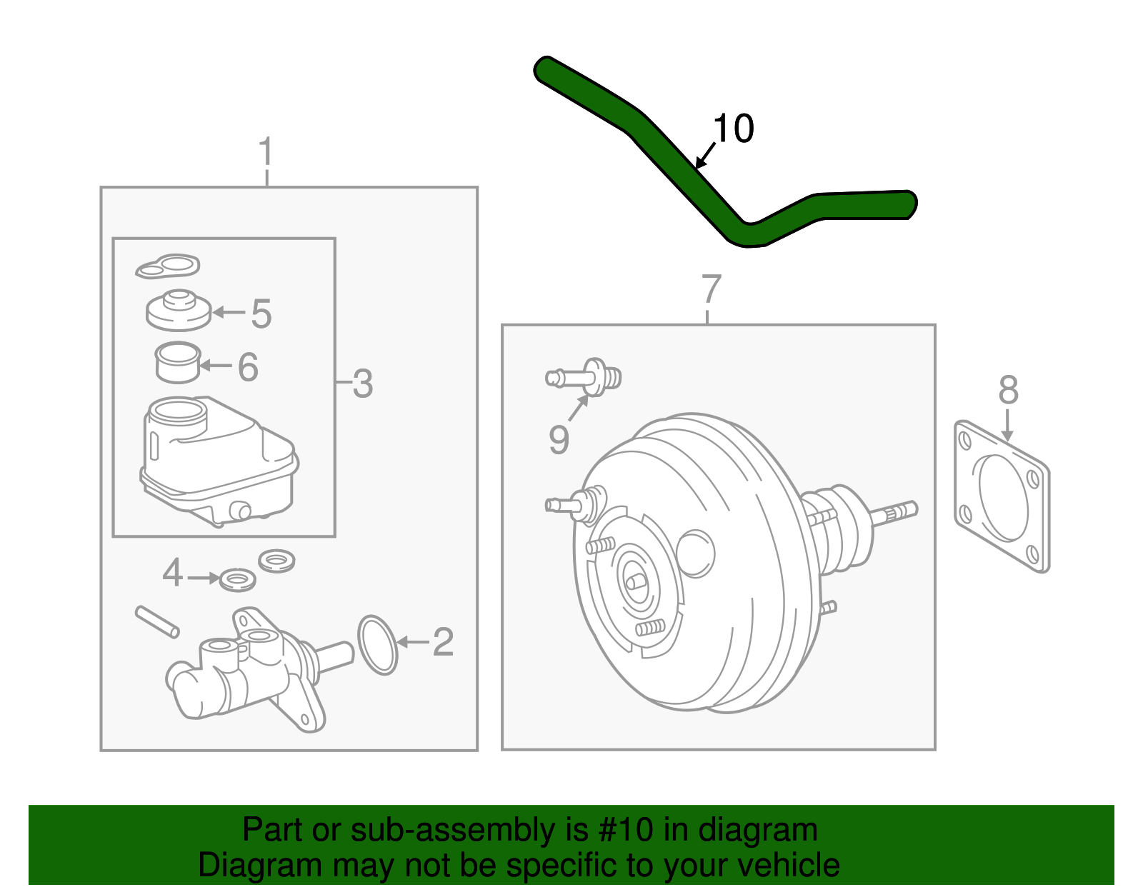Vacuum Hose - Toyota (44774-04030)