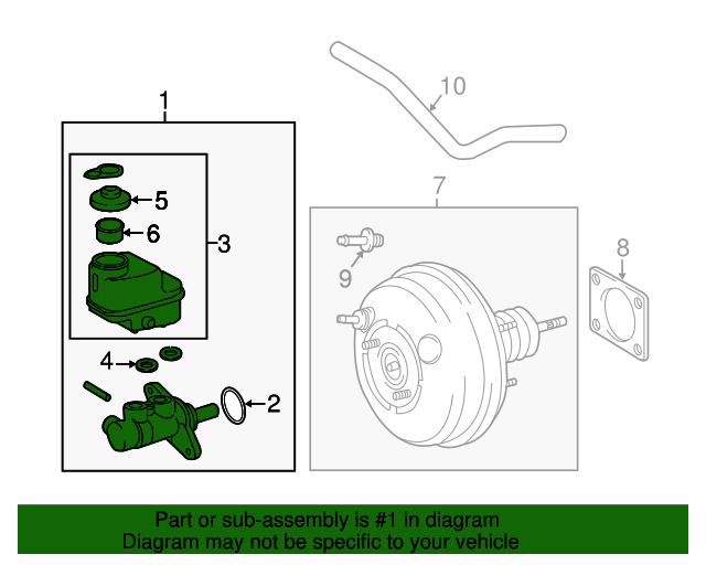 20092021 Toyota Master Cylinder 4720104180 OEM Parts Online