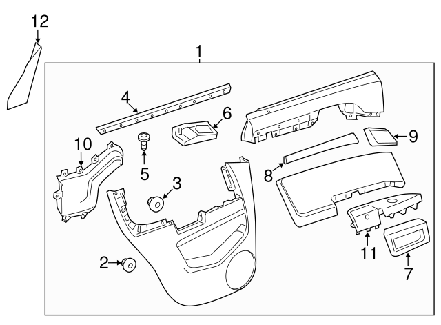OEM NEW Exterior-Upper Molding Retainer Captiva Sport Cruze Vue 94530742