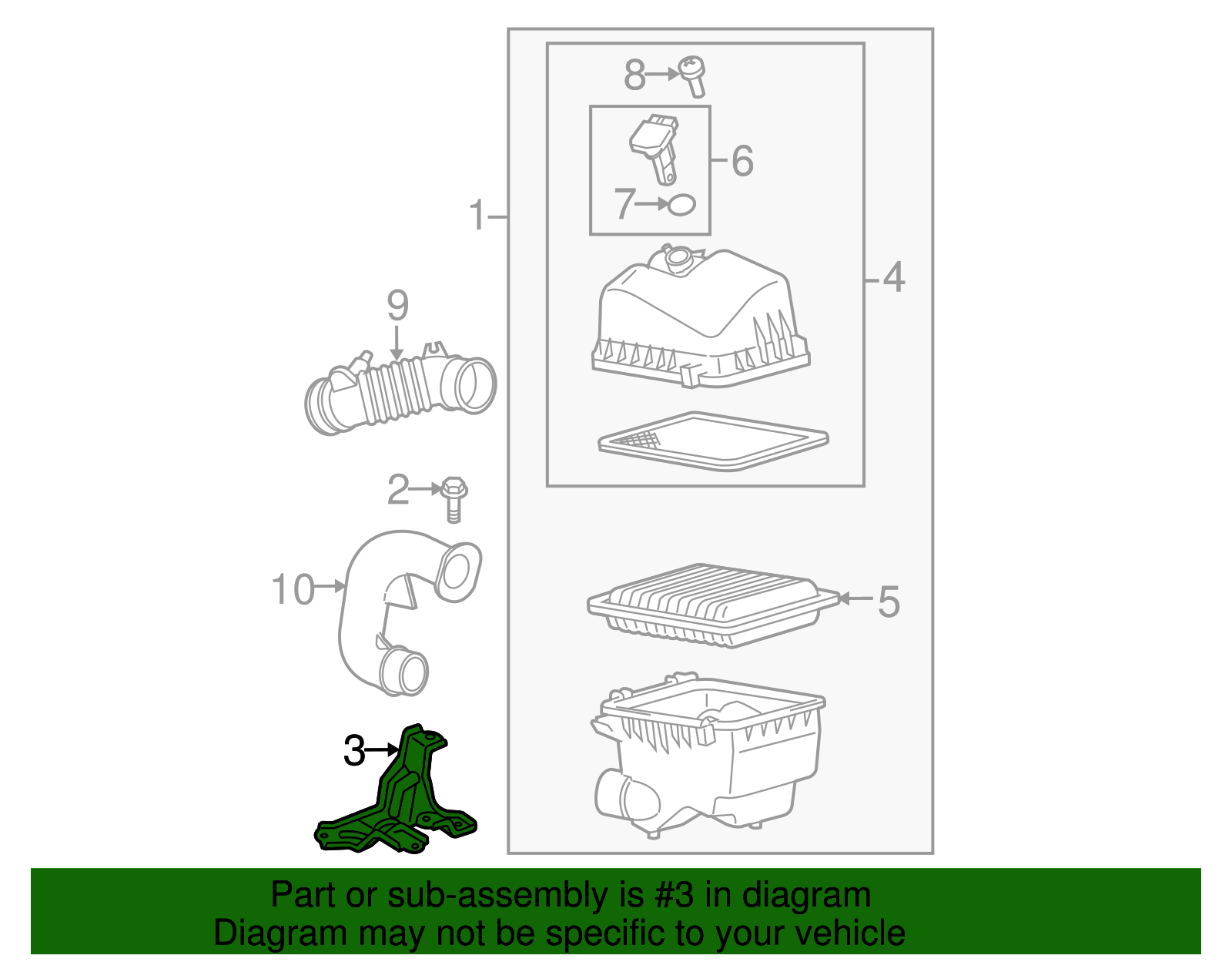 Air Cleaner Assembly Bracket - Scion (17771-21050)