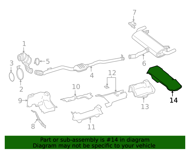 253-682-05-00 - Heat Shield 2017-2023 Mercedes-Benz | Mercedes 