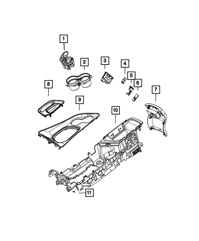 20152023 Dodge Challenger Gear Shift Indicator Bezel 5RJ51DX9AA Chrysler MOPAR Warehouse