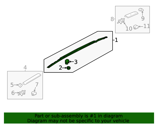 20212022 Kia Seltos Roof Rack 87280Q5000HMS OEM Parts Online