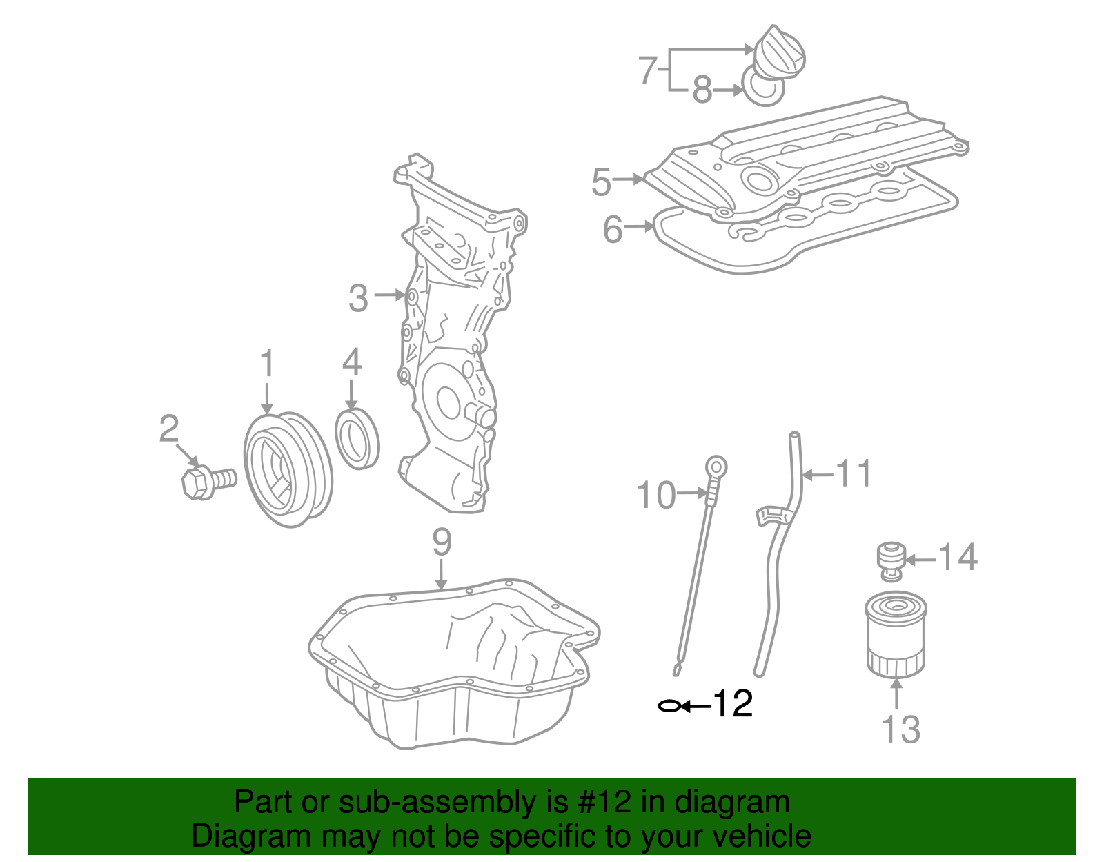 Seal, Oil Lvl Ind Tube(O Ring) - GM (94851758)