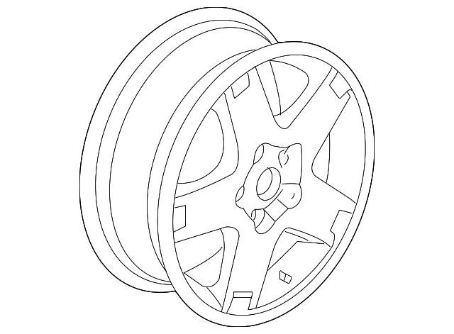 Wheel-16X6.5 Alum 46MM 0FFSET 115.0 B/C *Silver - GM (9595779)