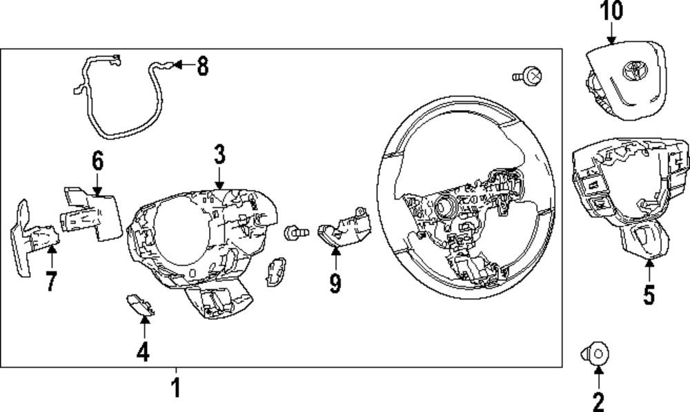 Steering Wheel - Toyota (45100-06T80-C3)