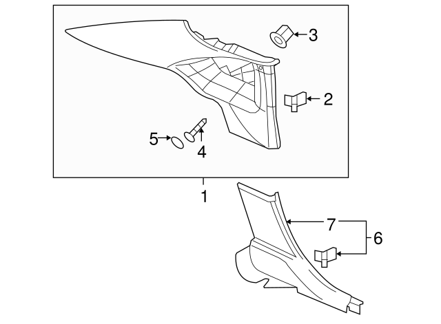2006-2016 Chevrolet Panel Assembly-Quarter Upper Tr *Gran Titanim ...