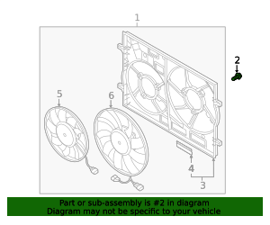 2015-2020 Volkswagen Fan & Motor Bolt WHT-007-235 | QuirkParts