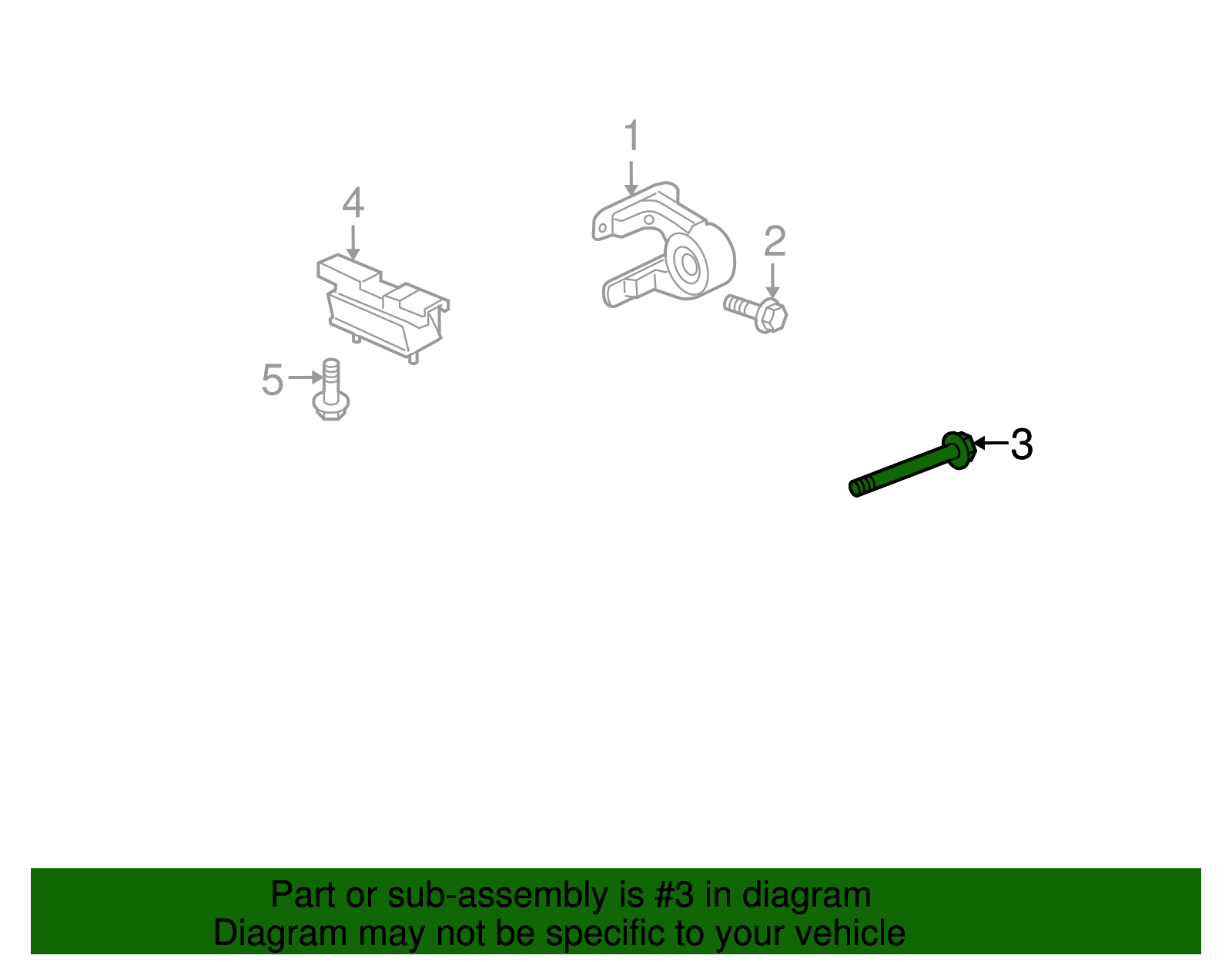 Ft Trans Mount Bolt - GM (11610159)