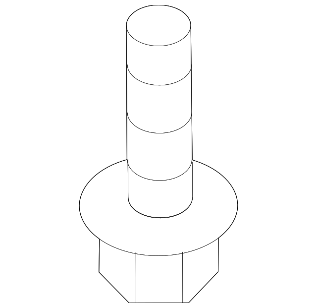 1127406206B Radiator Support Splash Shield Bolt 20172023 Kia Kia