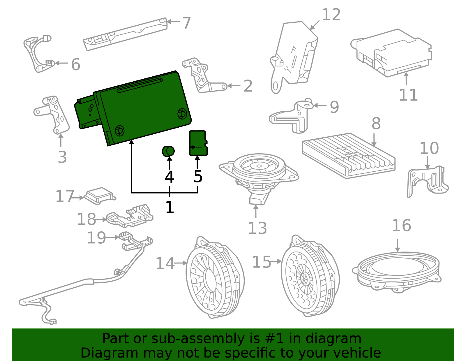 Display Unit - Toyota (86804-62010)