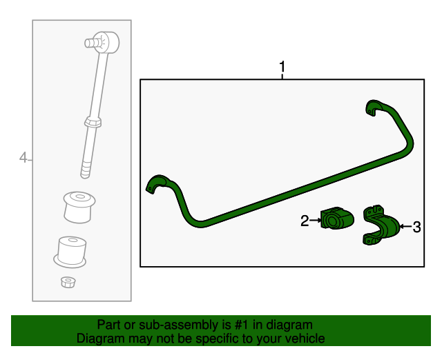 20906483 GM Rear Suspension Stabilizer Shaft GM Parts Store