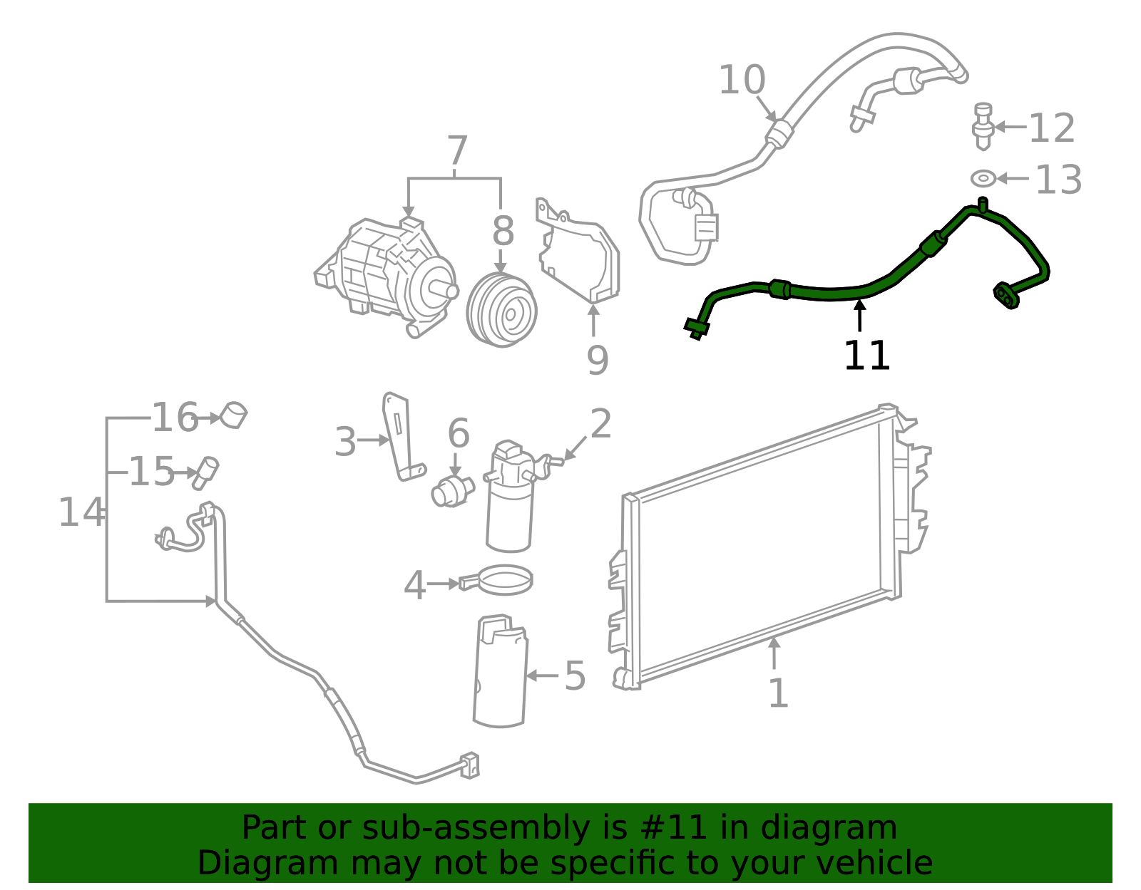 AC Hose - GM (84393209)