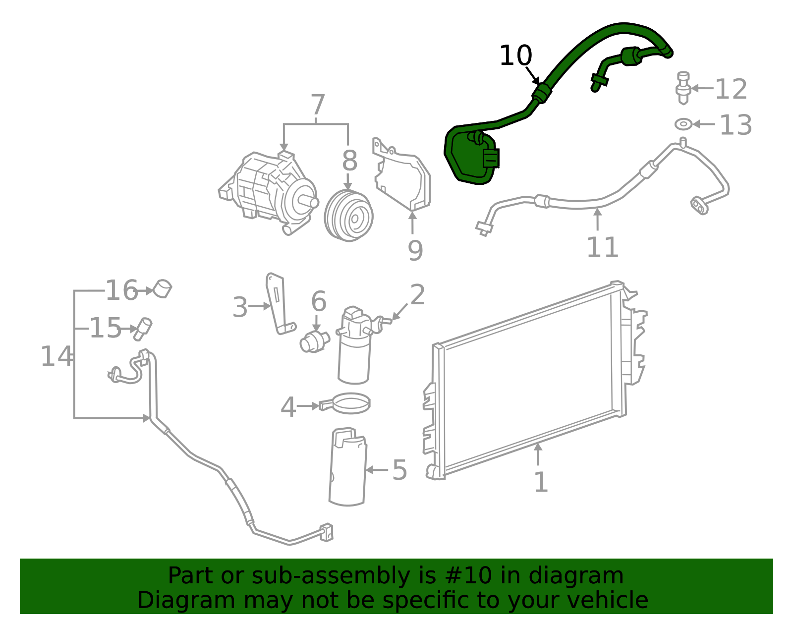 AC Hose - GM (84418021)