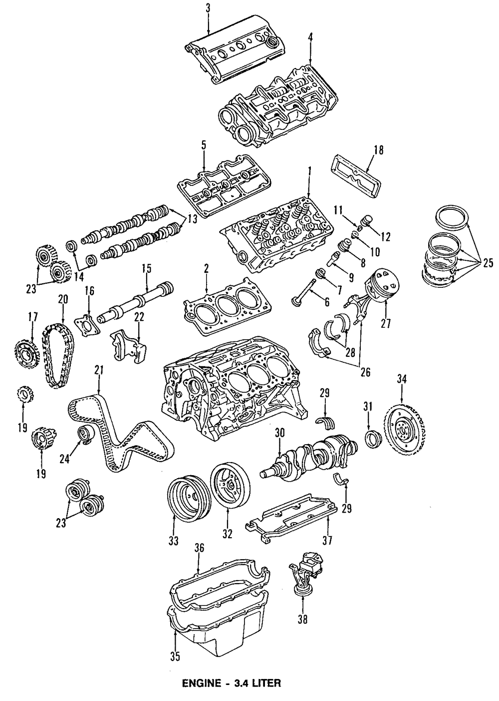 Pump Assembly, Oil (W/ Scrn) - GM (12482915)