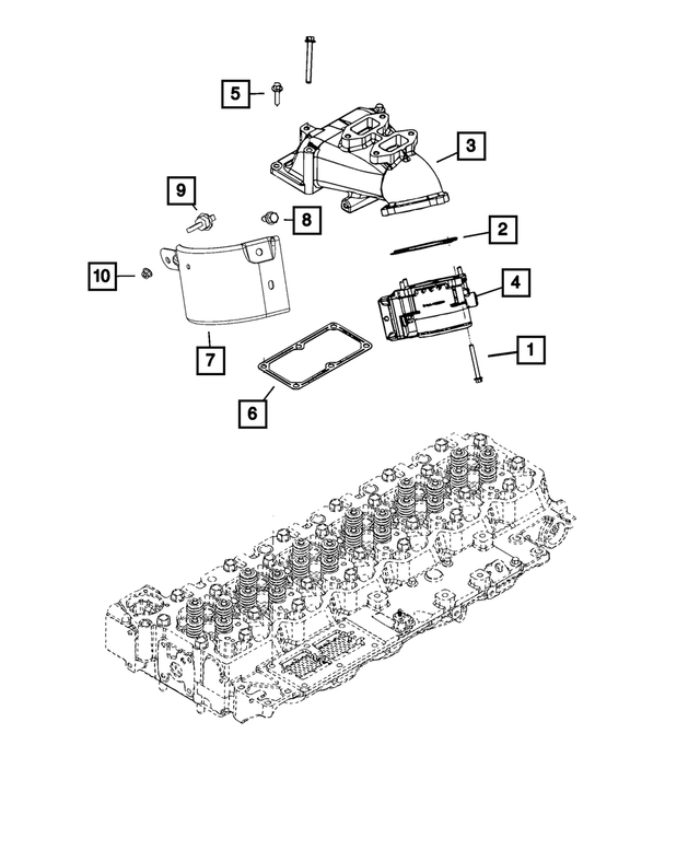 20192024 Ram Intake Plenum Gasket 68444746AA Mopar eStore