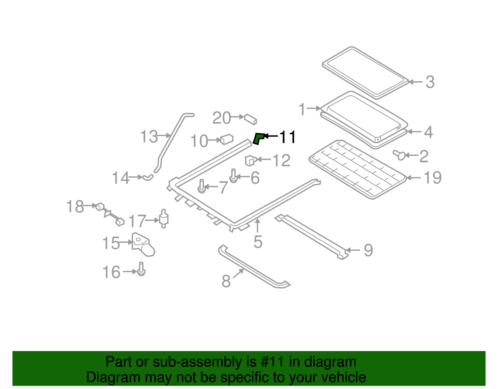 Guide Pad - Ford (YL8Z-78502D08-AA)