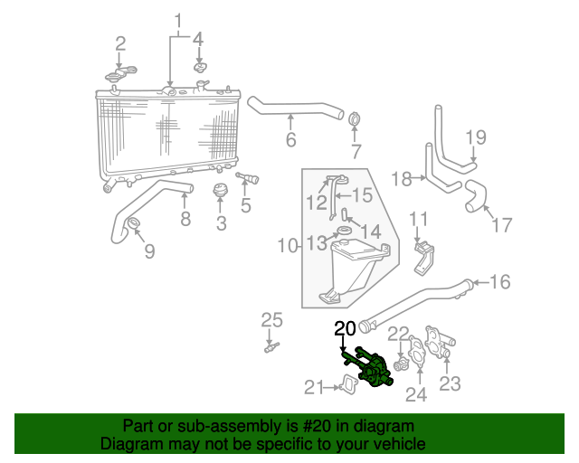 20012005 Hyundai Accent Thermostat Housing 2562026160