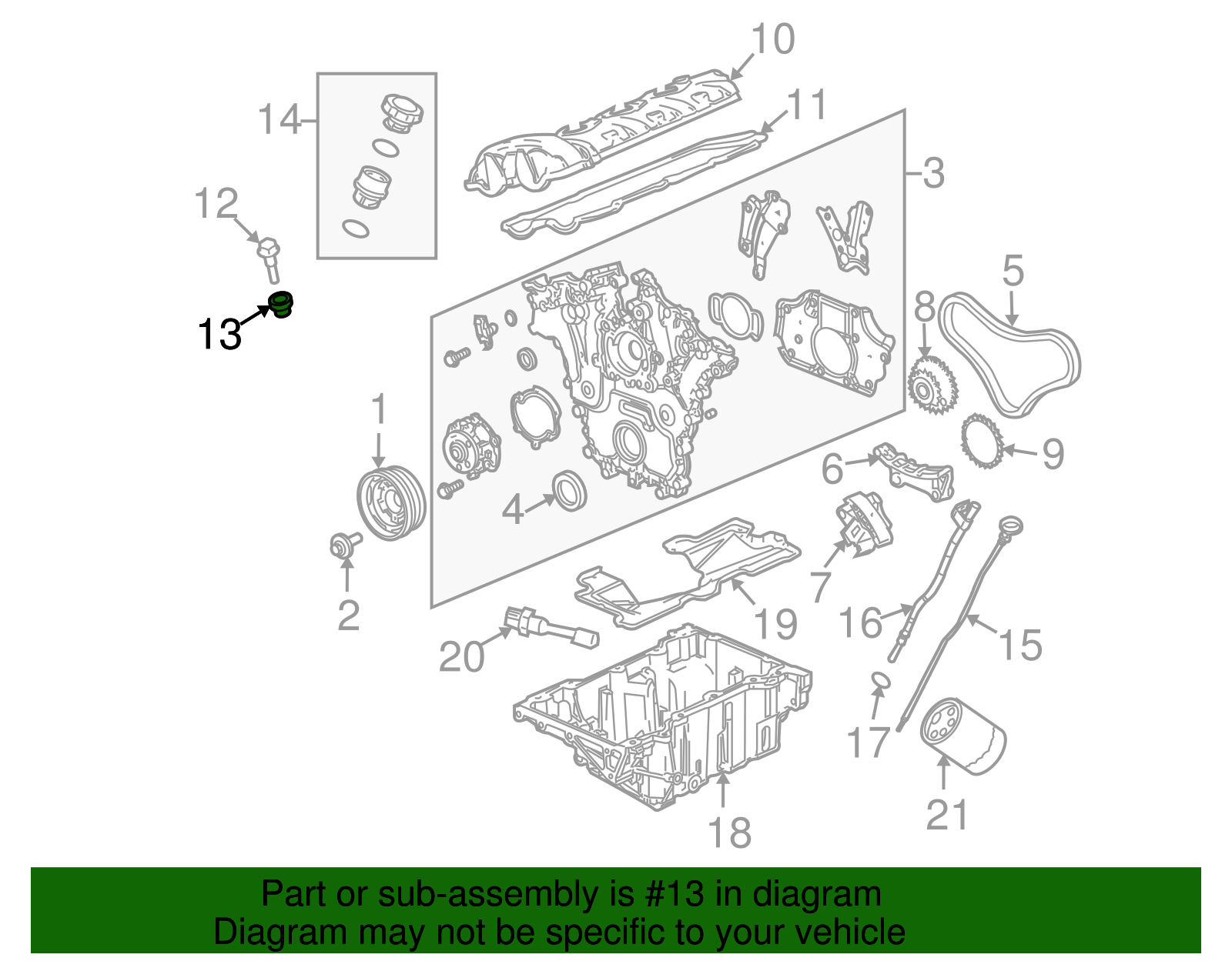 Camshaft Cover Bolt Insulator - GM (12566250)